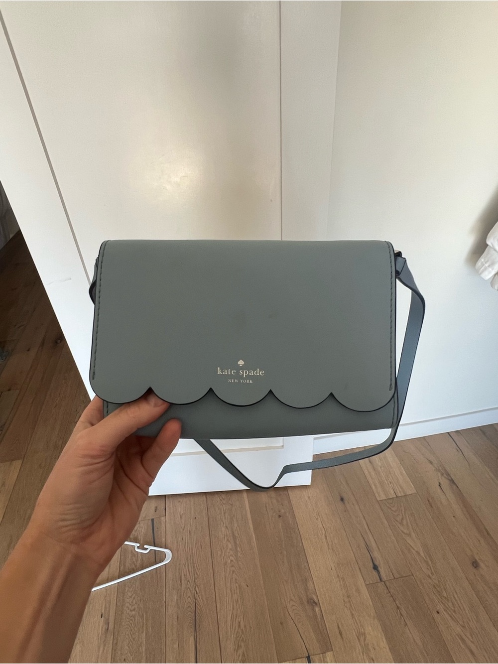 kate spade Scalloped Flap Crossbody Bag in Light Blue